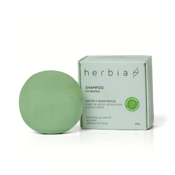 Shampoo em barra Cabelos Secos, Ressecados e Danificados - HERBIA